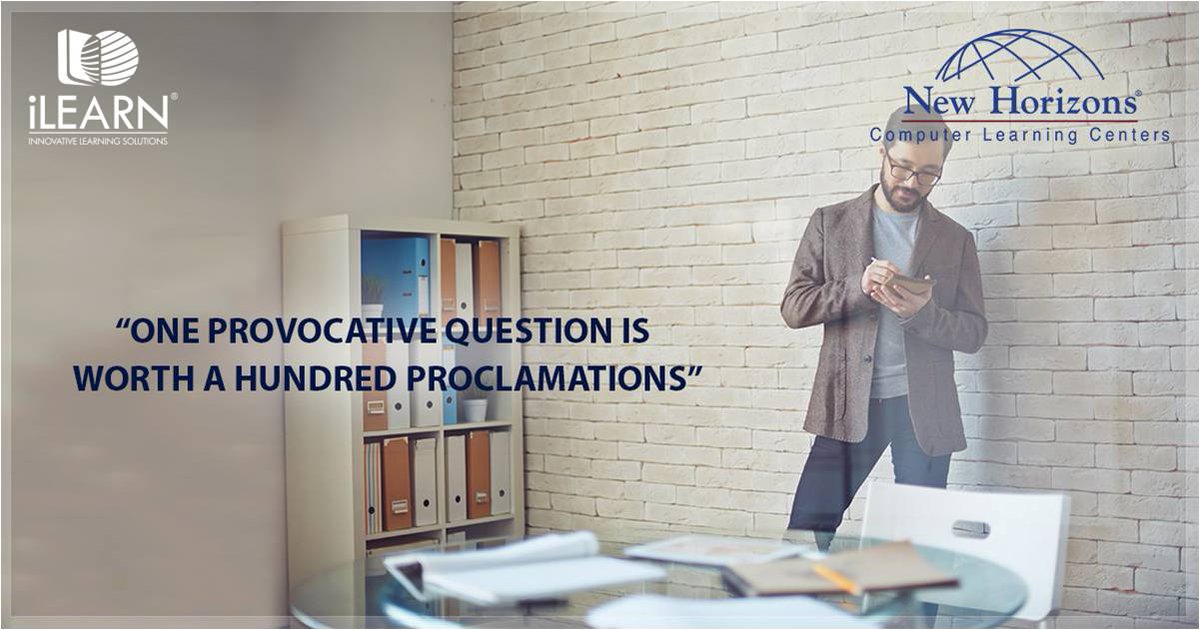 “When it comes to the design of effective learning experiences, one provocative question is worth a hundred proclamations.” #NHT #iLearn
