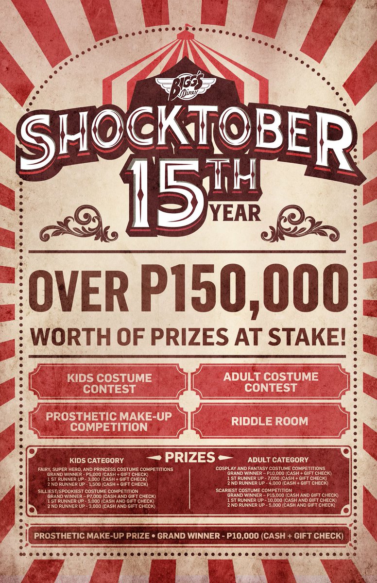 OurVibePH's tweet photo. In true #Shocktober, on its 15th year, we're #shookt by #Bicol's #BiggsDiner 🤡

Read more: https://t.co/m56pbZCnQg #Hallooween #Biggs #Diner https://t.co/3bRPLxRwMu