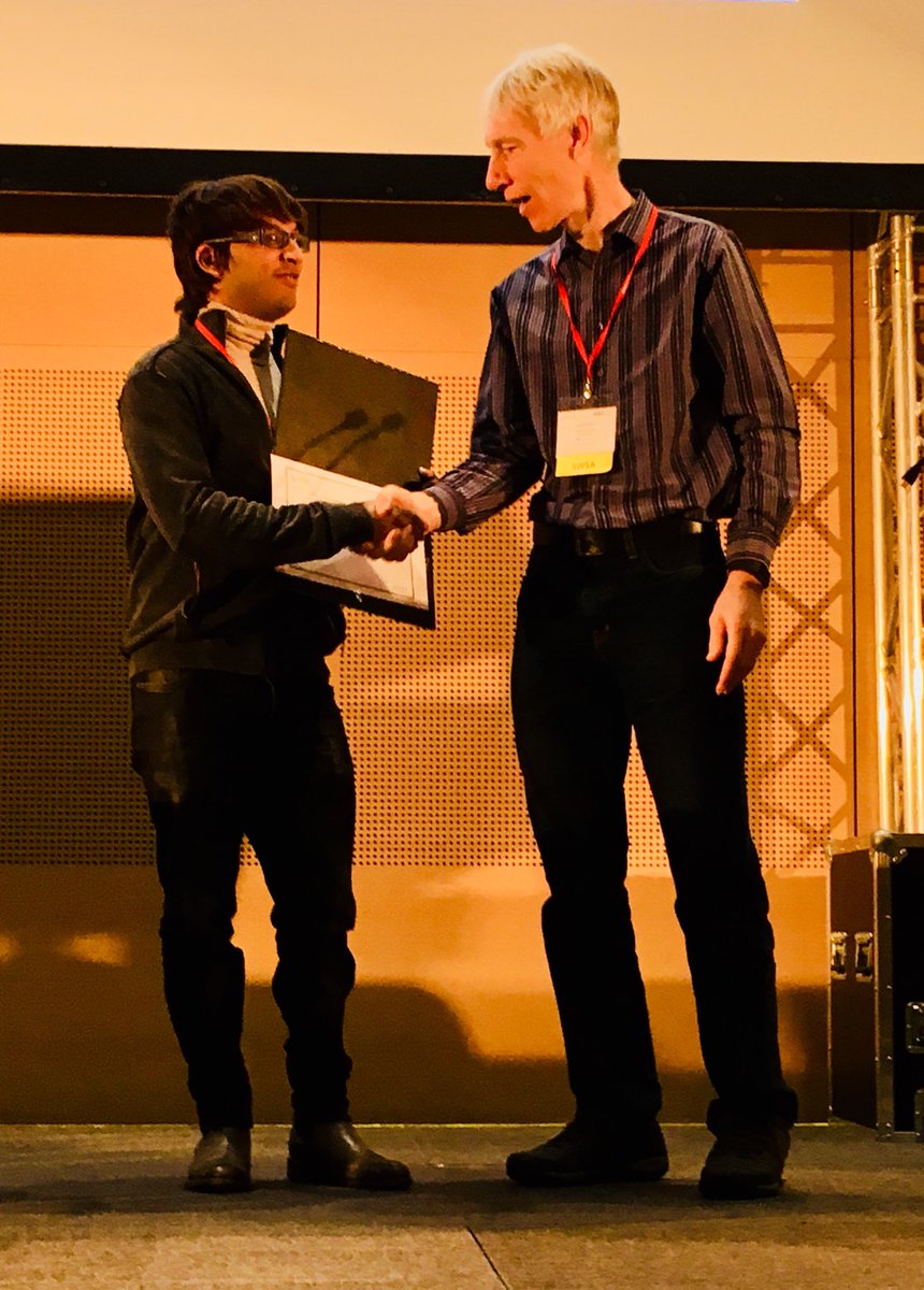 szeke's tweet photo. Congratulations to Mayank for receiving the best dissertation award at #iswc2017 #digusc #karmausc https://t.co/uBgOwNI7th