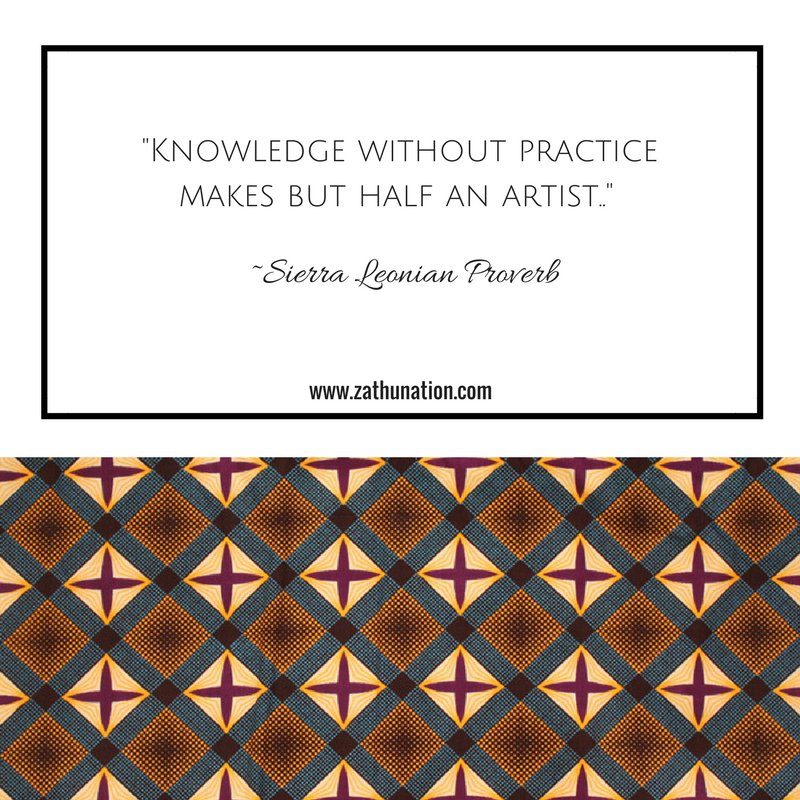 ZathuNation's tweet photo. #Mastery is key! Grow your gift, hone your craft. Become a master at what YOU do! #sierraleone #sierraleonianproverb #zathu #colouryourworld https://t.co/KgQ6MJ3mCT