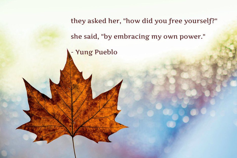 Embrace your inner power! 
#happymonday #mondaymotivation #inspiration #wisdom #autumn