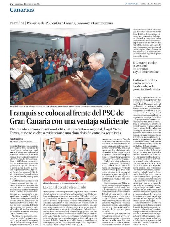 chanofranquis's tweet photo. Franquis se coloca al frente del PSC de Gran Canaria con una ventaja suficiente. Vía @laprovincia_es
#ComparteUnCompromiso https://t.co/AlSo1oGNNq