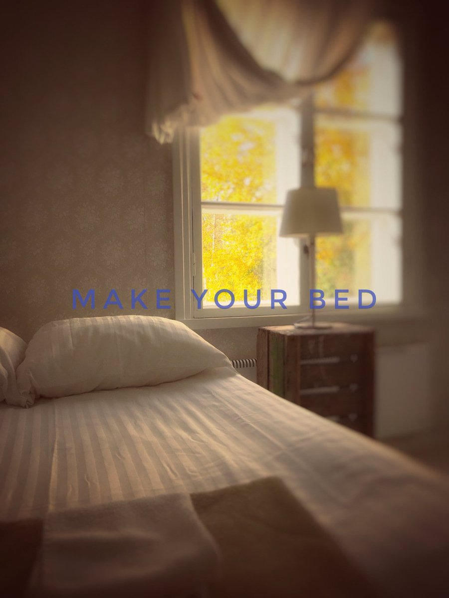 OravaConsulting's tweet photo. Make Your Bed (and other crucial morning rituals) https://t.co/qly3aN4Dlq https://t.co/4JpZCC9J5S