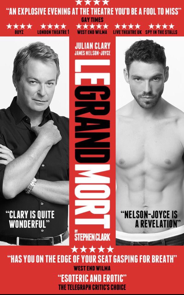 ClaryFairies's tweet photo. It's the last week of fab new play @LeGrandMort with @JulianClary. Funny, dark, deep, spectacular. Go&amp;be surprised https://t.co/FNrjHJV4vl https://t.co/ZURGekeisM