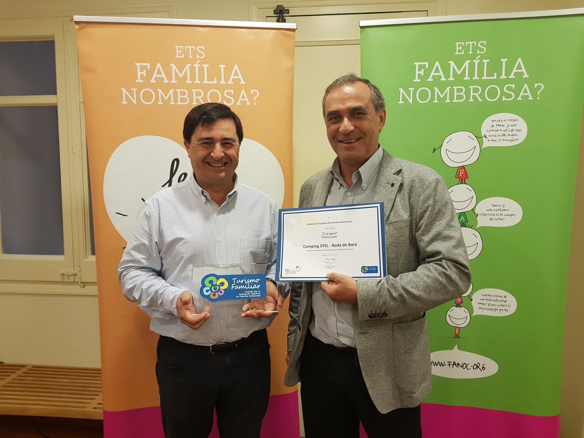 campingstel's tweet photo. El Càmping Stel  ha estat avalat amb el Segell de Turisme Familiar

https://t.co/n6PIHjY6As https://t.co/grRHlWfkgt
