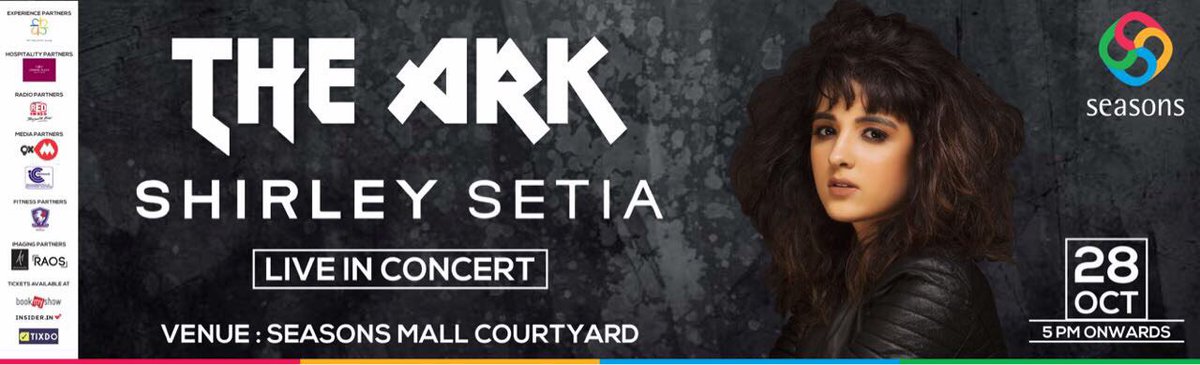 Come On Pune !! Get united to Witness the lovely voice of <a href="/ShirleySetia/">Shirley Setia</a> at Courtyard of Seasons Mall, Magarpattacity  on 28 October 2017