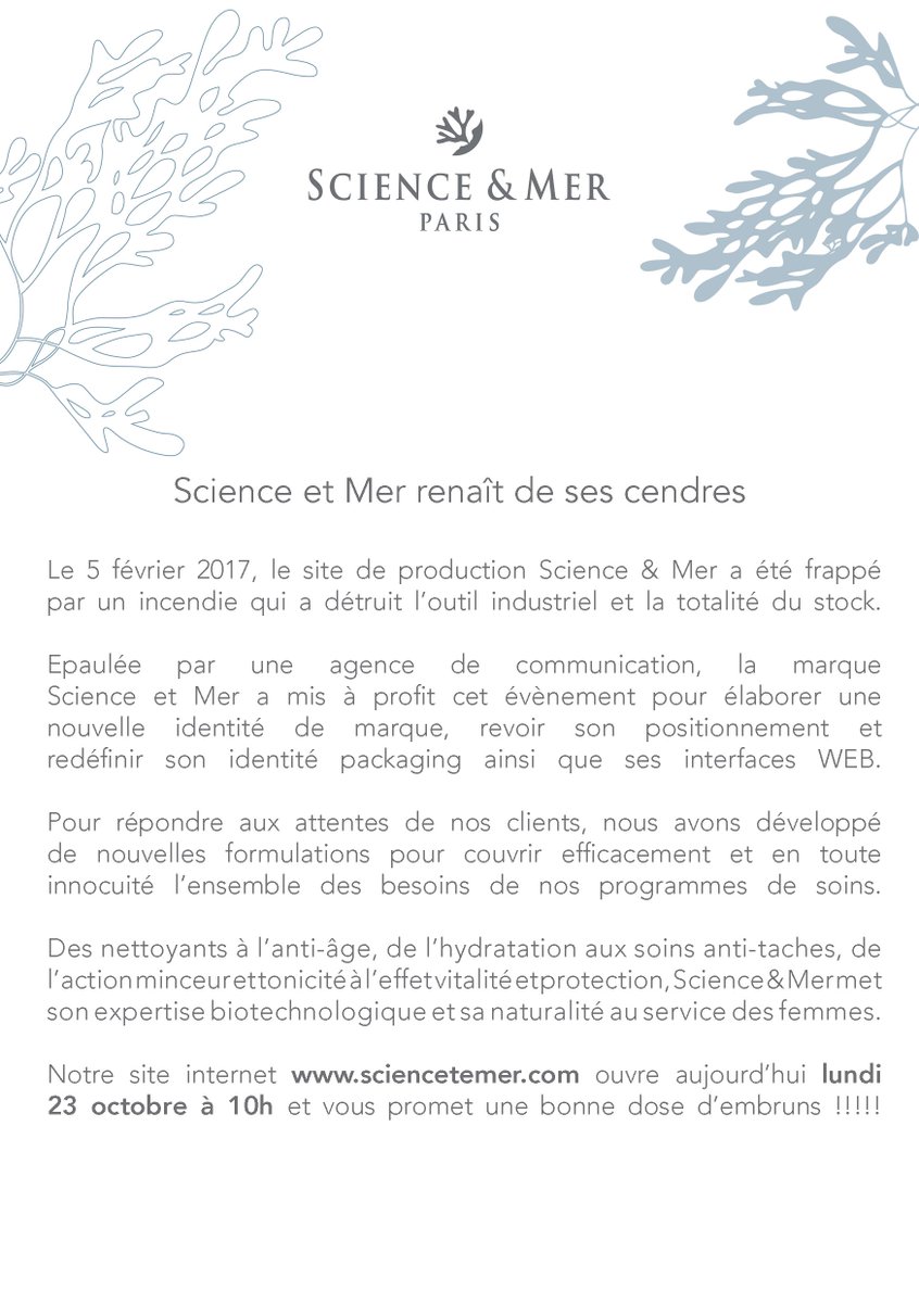 Scienceetmer's tweet image. Notre site Internet scienceetmer.com ouvre aujourd'hui lundi 23 octobre à 10h et vous promet une bonne dose d'embruns.