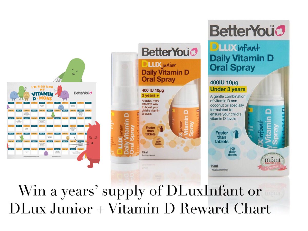 discovergreenb's tweet photo. Win a years’ supply of BetterYou DLuxInfant or DLux Junior... @BetterYou_Ltd @VDAW_UK https://t.co/4THm6qY6Hy #VitDAware #vitaminD #giveaway https://t.co/pUA2eBKGDL