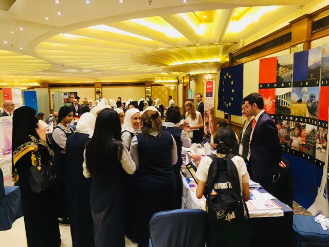 Today la #France is <a href="/Q8EduEx/">Q8 EduEx - Kuwait International Education Expo</a> <a href="/SheratonKuwait/">Sheraton Kuwait</a> with its higher quality learning programs. We look forward to seeing you! #studyabroad #cometofrance 🇫🇷 <a href="/CampusFrance/">Campus France</a> <a href="/campusfrancekwt/">Campus France Koweït</a>