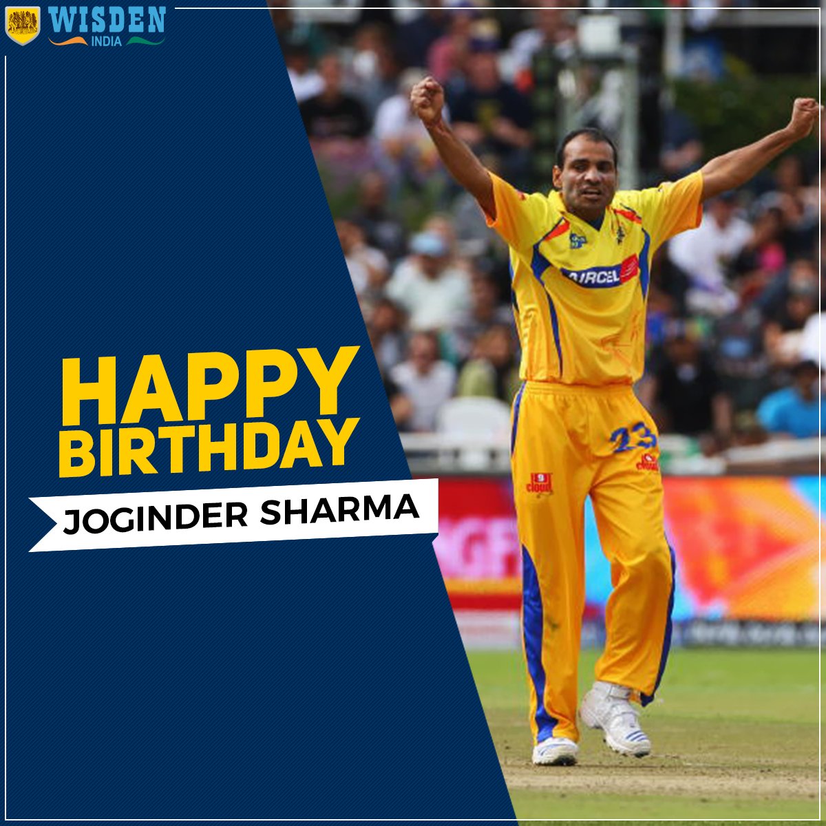 He bowled the famous final over against Pakistan in the 2007 WT20 final. Happy Birthday Joginder Sharma! 