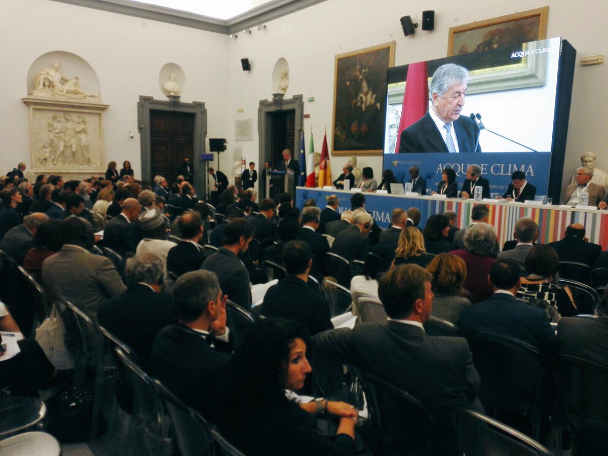 MASE_IT's tweet photo. #waterclimate, @KarmenuVella "Cambiamento climatico è sfida per nostra generazione. Solo unità internazionale può dare risposta" https://t.co/WnZ8S24HNj