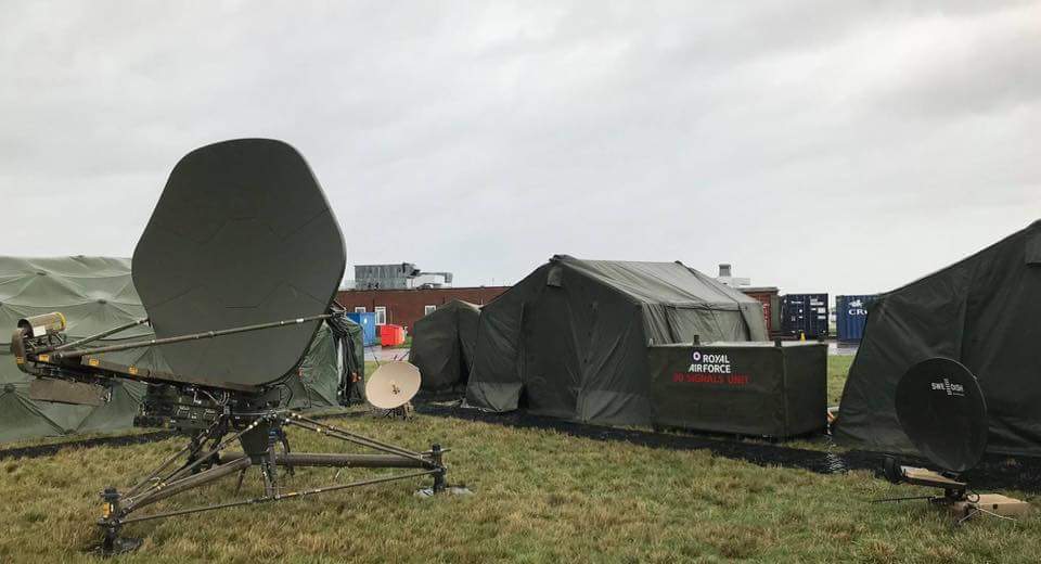 RAFCyberspace's tweet image. #CyberCommsSpec &amp;amp; #CommsInfraTech Reservists visit 90SU at ACPV17, the RAF&apos;s expeditionary Air &amp;amp; Jt Ops comms enablers &amp;amp; cyber protectors.