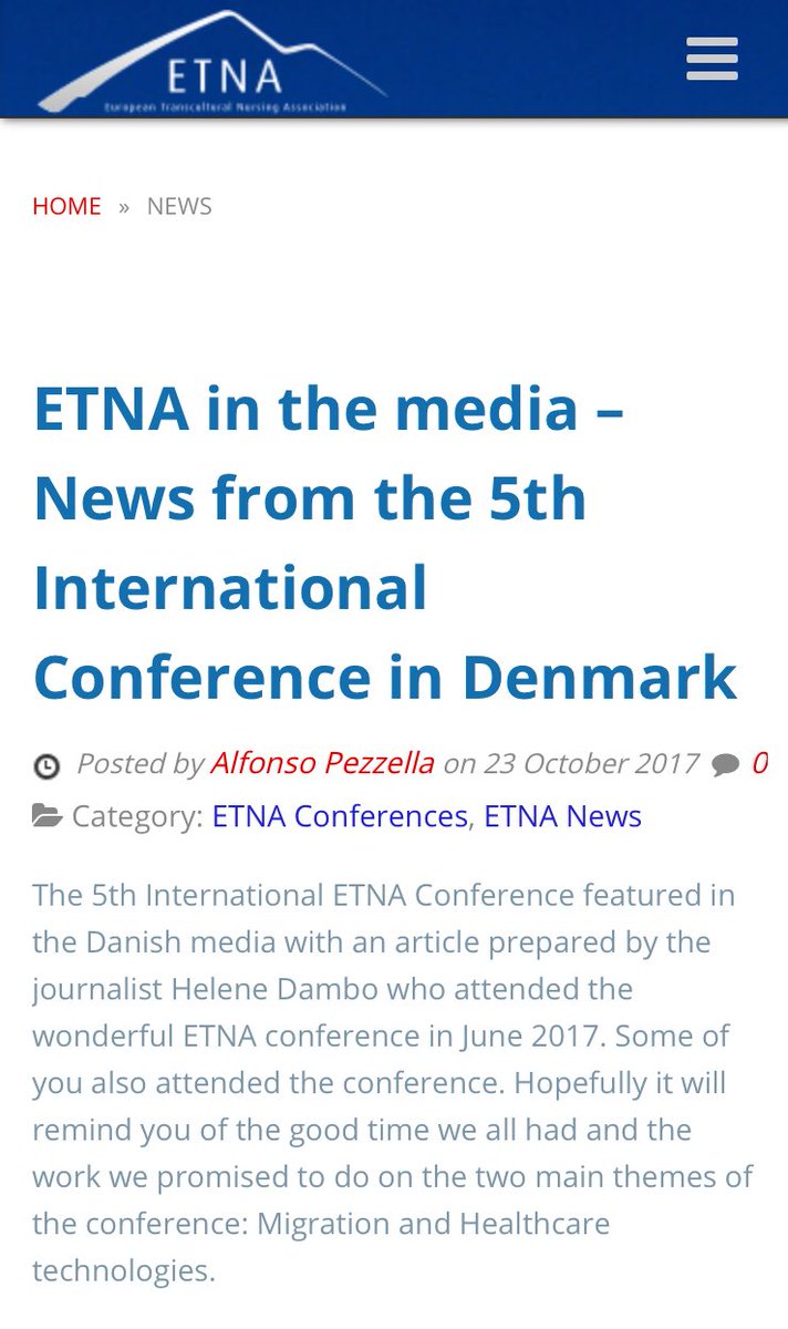 European Transcultural Nursing Association (ETNA) tweet media