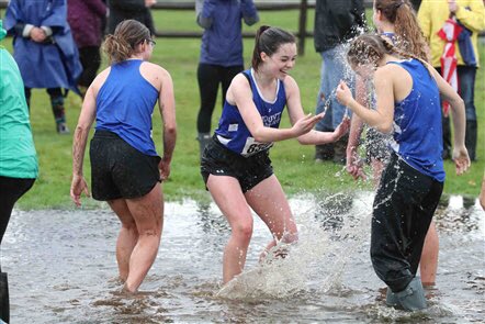 MountXC's tweet photo. Celia and Gina redefine cool down after the All Catholics! https://t.co/HCBERpCh63