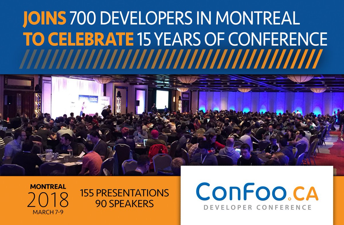confooca's tweet photo. Here are the top 20 presentations for ConFoo Vancouver & Montreal. https://t.co/MP0RHAkiRK https://t.co/jmf6QZsQo7 #BCTech #YULTech https://t.co/EjfkXupdJb