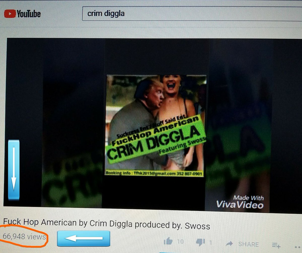 Crim_Diggla's tweet photo. NUMBERS DON'T LIE!! CRIM DIGGLA'S FUCK HOP AMERICAN TRACK HEADED TO 67K VIEWS... #CrimDiggla #TFHK #Crim #FuckHop https://t.co/rmr87ive47