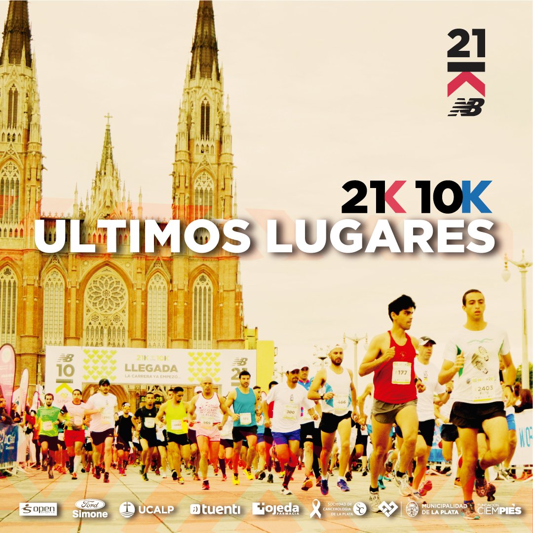 21kLaPlata's tweet photo. Quedan los últimos lugares! No te quedes afuera y corré a inscribirte a la #MediaMaratón de la ciudad. https://t.co/tKT36R9oXP https://t.co/tIFinZQMGJ