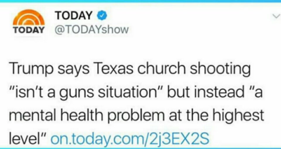 jernigan_sr's tweet photo. Why is it that only certain  people  get  to play the MENTAL ILLNESS card ? And will Mr Trump ever speak out, about gun control ? @KoleHam https://t.co/XdmhBtcXff