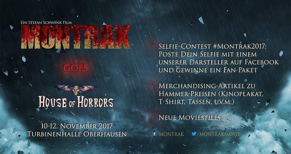 MontrakMovie's tweet photo. #Montrak goes @houseofhorrorss. 10.-12. November in #Oberhausen. Diese Extras gibt's auf unserem Stand: https://t.co/dmQVaErLcx