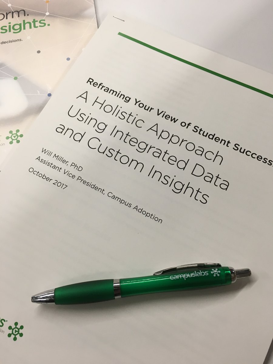 Excited to be at #NSSR17! Stop by our booth tomorrow to grab your copy of our latest white paper on #StudentSuccess.