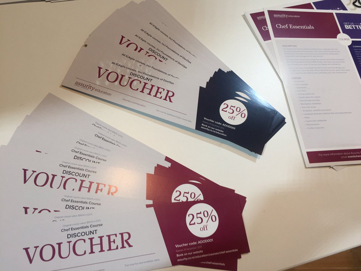 AssurityNZ's tweet photo. Visit the #Assurity Education stand in Amokura to pick up some 25% off vouchers! #AgileNZConf https://t.co/h7zK4YSrW0