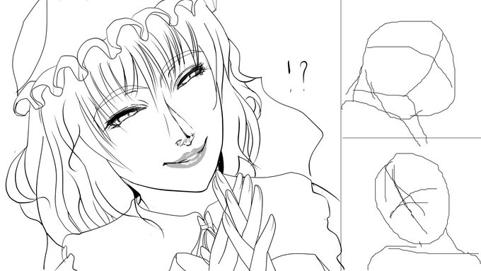 ラフがだいぶすすんだゾ 