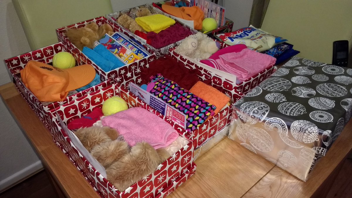 raydixon1066's tweet photo. It's shoebox time again packing @rotarysovrnhbr  A personal donation for #Mustardseed for children in the #Bulkans  at Christmas https://t.co/H0sA7XjqO5