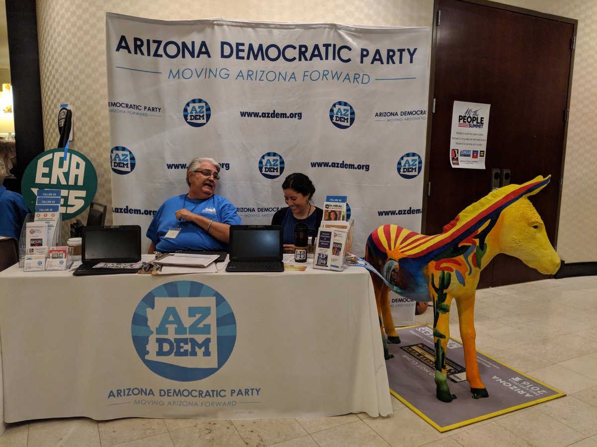 azdemparty's tweet photo. This weekend's #WTPsummit was a great success!
Thank you Arizonans for stopping by our booth.
Thanks to the best volunteers for staffing it. https://t.co/2cLISaUbGf