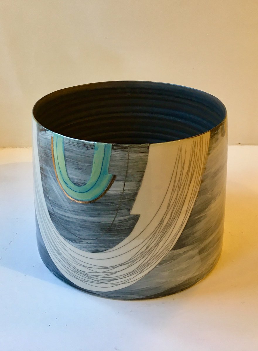 Group of pots delivered to biscuit factory today.@https://www.thebiscuitfactory.com/#ceramics #pots #winter#exhibition