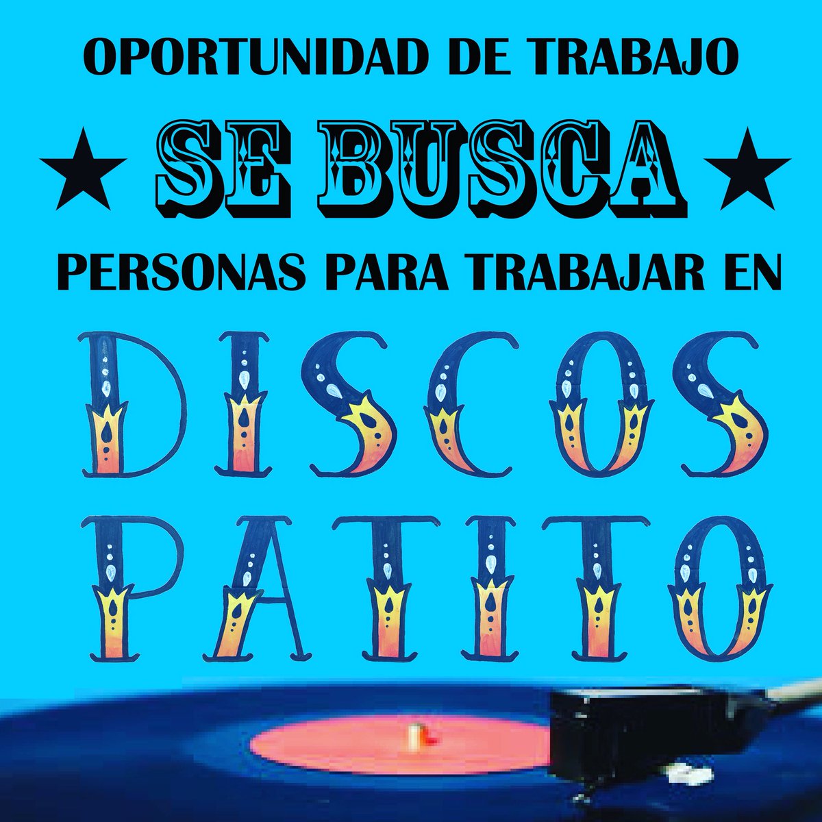 DubMarcelo's tweet photo. #SeBusca #Personas que les guste la #musica para trabajar en #discospatito #tienda #discosdevinil #eldiscoescultura https://t.co/SvMFlsRZdE