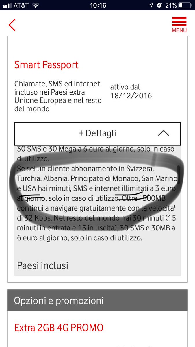 dgcroci's tweet photo. @VodafoneIT la vostra App dice “hey hai traffico free da US dato che paghi una follia” il vostro CS dice “ti attacchi al c..o l’app sbaglia” https://t.co/f7dMioziiA