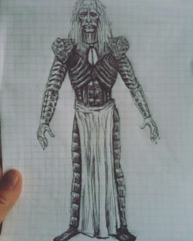 ManaOfLordi's tweet photo. 1st draft of Mana drawn by Mr. L (in about 3 minutes) back in 2012. #manaoflordi #lordi #tobeastornottobeast #2012 https://t.co/cvxJruLYbp