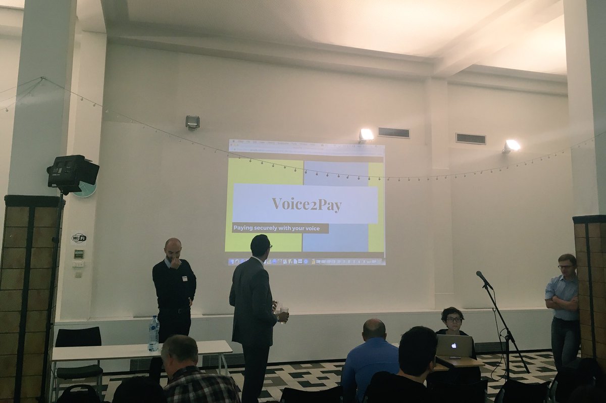 LegalHackersBXL's tweet image. Unveiling our voice activated financial data app #pbdlab