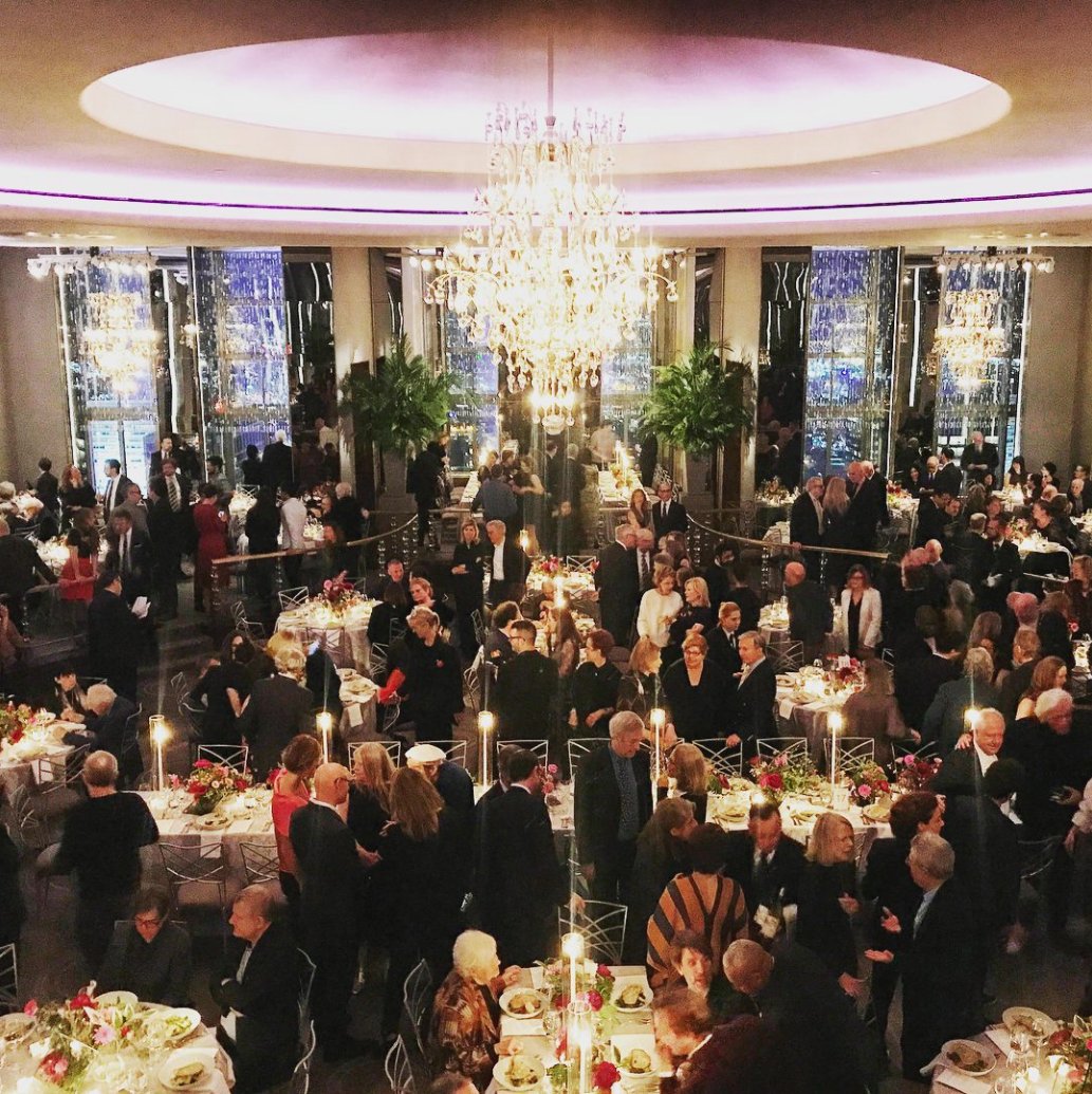 At the Rainbow Room to celebrate Marian Goodman Gallery's 40th Anniversary. Congratulations's Marian!