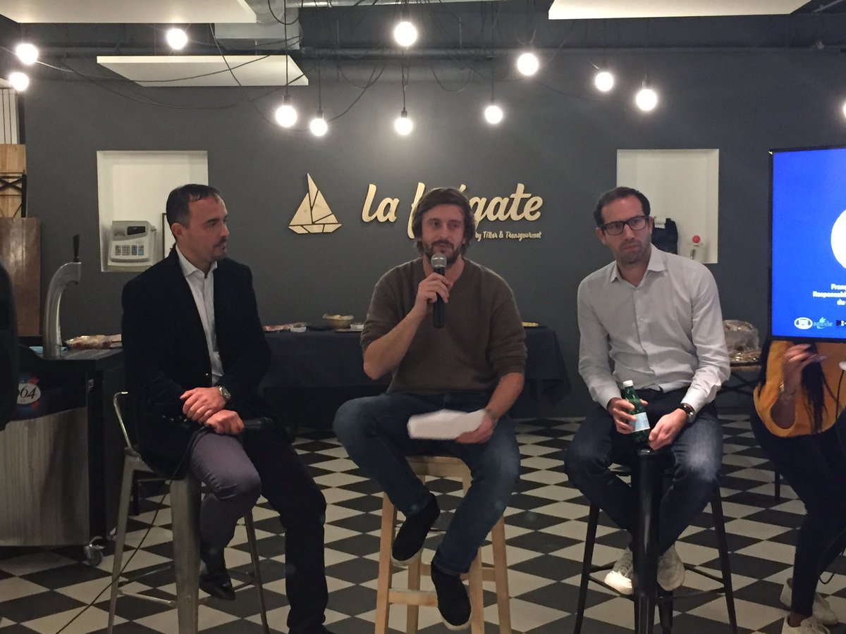 lhotellerieLHR's tweet photo. Vincent Sitz @GNI_SYNHORCAT et Francois -Xavier Guilet @GroupeBertrand devant les incubateurs #LAFREGATE https://t.co/B5XSdBetxq