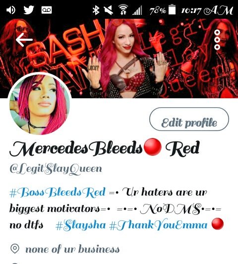 ShesASlayQueen's tweet photo. My beautiful header thanks "mom" ur legit the best #BleedsRed #Ahhyessir @DivinityOfGoth love it 💕💯👌 https://t.co/fUvSTYaggf