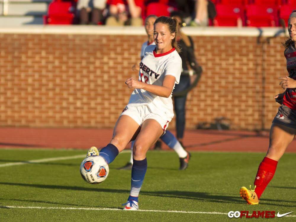 LibertyWSoccer's tweet photo. Congrats to Sarah Erickson &amp; Abigail Persson being named to the Big South All-Tournament Team. #GoFlames https://t.co/U3roJBkKcc