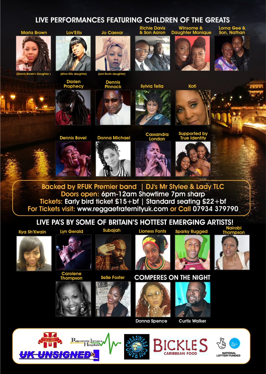 regfraternityuk's tweet photo. #Winsome &amp; daughter Monique performing at RFUK Legacy 26th November @TheGrandClapham #BritishReggaeLegacy Tickets: https://t.co/VMmrCkqArY https://t.co/O0VWuAAFZm
