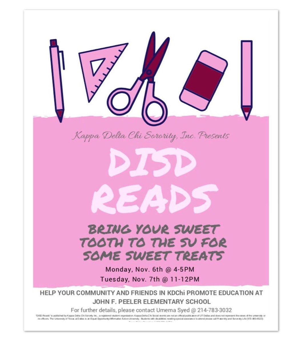 UTDKDChi's tweet photo. Don't forget to stop by the SU today between 4-5pm π
.
.
#toohottoohot #toocutetoocute #kdchi #utd #utdallas https://t.co/IpCI2ec0sn