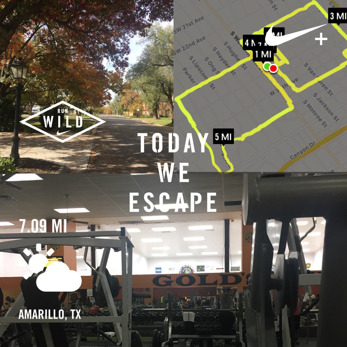 Bobbyh78's tweet photo. Ran 7.09 miles with Nikeโ Run Club #nikeplus #run #workout #goldsgym #autismdad #justdoit #movewithhart #mondaymotivation #burnwithlife ๐
๐ https://t.co/5DszcQVgOx