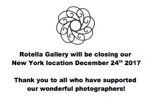 RotellaGallery's tweet photo. Rotella Gallery New York is closing December 24th

Stop by before we close our doors!
#RotellaGallery #SoHoGallery #photography #NYC #NY https://t.co/2xeuz4DQpO