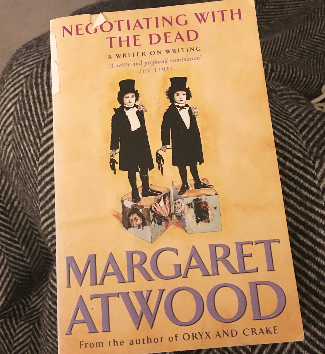 nicolajbourne's tweet photo. Thought I’d dip into a bit of #NonFiction for #nonfictionnovember with @MargaretAtwood book #NegotiatingWithTheDead #writerslife #amreading https://t.co/jKhFQ15M5r