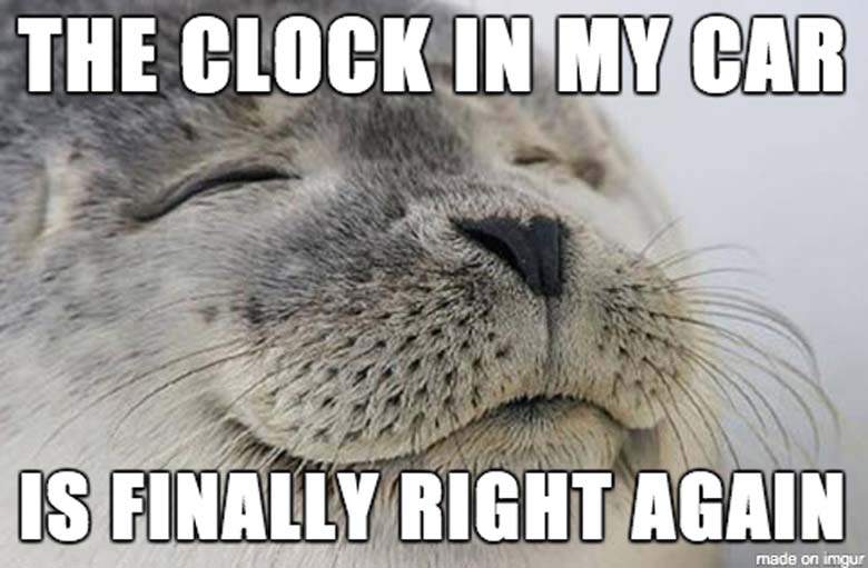 NewConceptAS's tweet photo. Anyone else? #DaylightSavingTime #carclock #car #clock #timechange https://t.co/OXODh1pT8y
