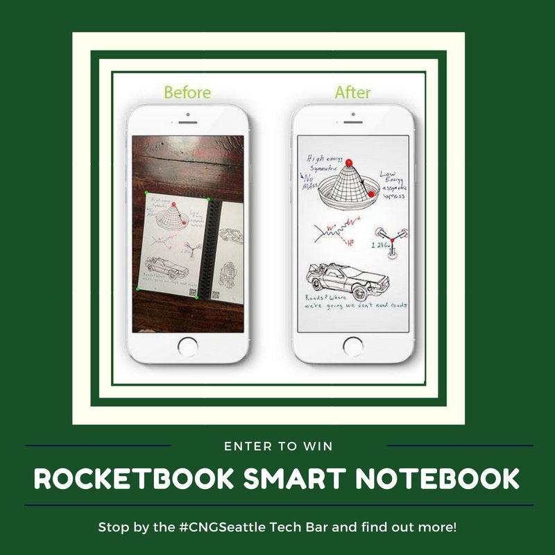DahliaElGazzar's tweet photo. Reusable, erasable, microwaveable, cloud-connected notebook! Win yours #CNGSeattleTech #CNGSeattle 📘 🚀 #Rocketbook https://t.co/4cfLUNFgzN https://t.co/poprAOf5nd