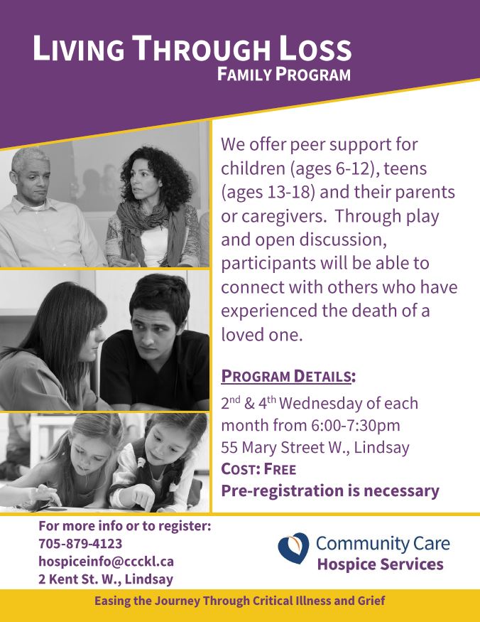 CommunityCareKL's tweet photo. We're launching a grief program for children, youth &amp; families who have experienced the death of a loved one - pls share. #GrieveNotAlone https://t.co/8wQrKJhBqu
