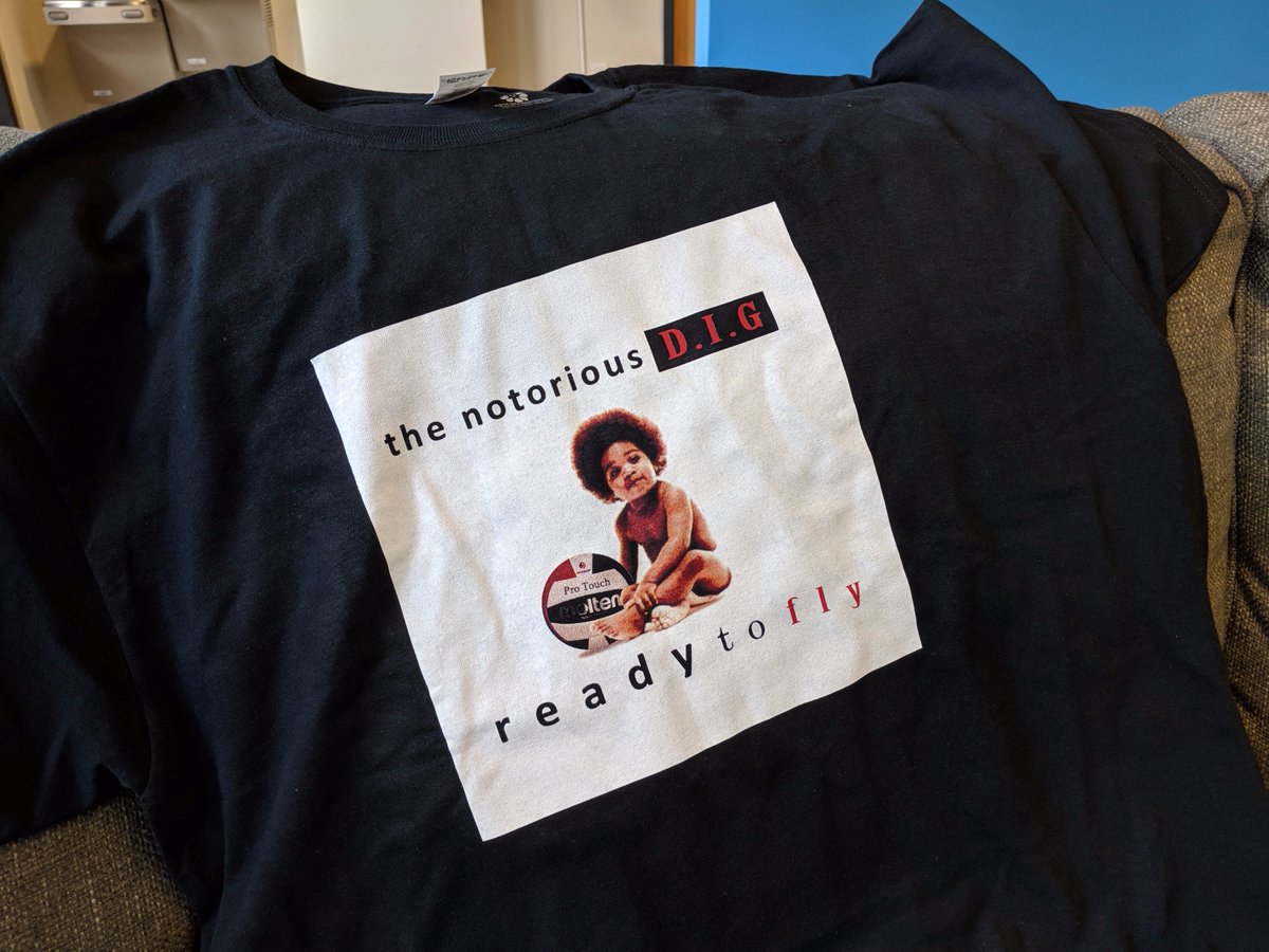 SrgntBallistic's tweet photo. Yussssss! No one designed shirts for our #Volleyball team #NotoriousDIG so I designed my own 😂!
What do you think?
https://t.co/J09SCOWaPt https://t.co/fs2O9O7P8D