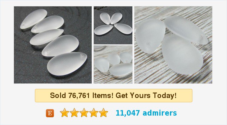 BeadFrenZ's tweet photo. Czech Glass Matte White Semi-Translucent 20 X 10mm Smooth Flat Tears - 12 Pieces #gem #tool #bead 
https://t.co/KdweD1OpBI https://t.co/xHHjRYza3y