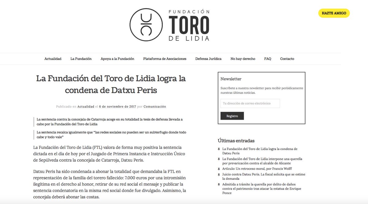 ftorodelidia's tweet photo. 🔴 Datxu Peris, condenada por su mensaje contra Víctor Barrio
      Conoce las razones que recoge la sentencia 👇
👉 https://t.co/wrrDN9U9h6 https://t.co/JuqI0Uoknt