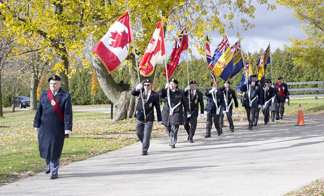 WellyAdvertiser's tweet photo. Wellington County and 10 area Legion branches held a Remembrance Ceremony this morning at the Wellington County Museum and Archives. https://t.co/tM4naviSfV