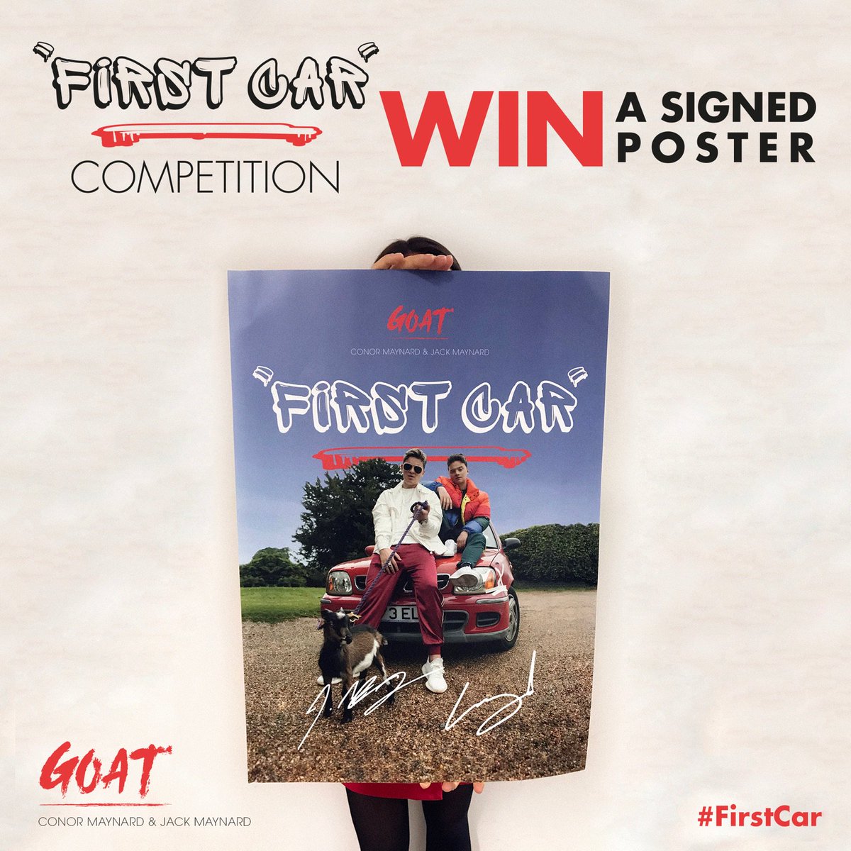 Jack_Maynard23's tweet photo. COMPETITION TIME!!! 😍

RETWEET MY PINNED TWEET TO WIN A SIGNED 'FIRST CAR' POSTER BY MYSELF &amp; @ConorMaynard 

I'LL BE CHOOSING 3 WINNERS!!🔥 https://t.co/M1tV2kQFOs